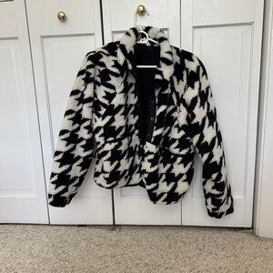 Free People Hit The Slopes Printed Fleece Jacket